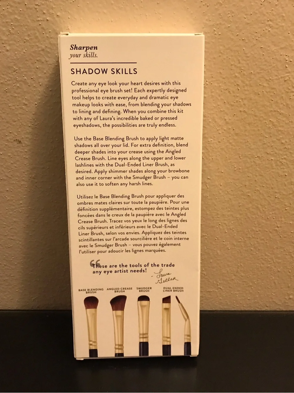 Laura Geller Shadow Skills 4-Piece Eye Brush Set - Black & Gold